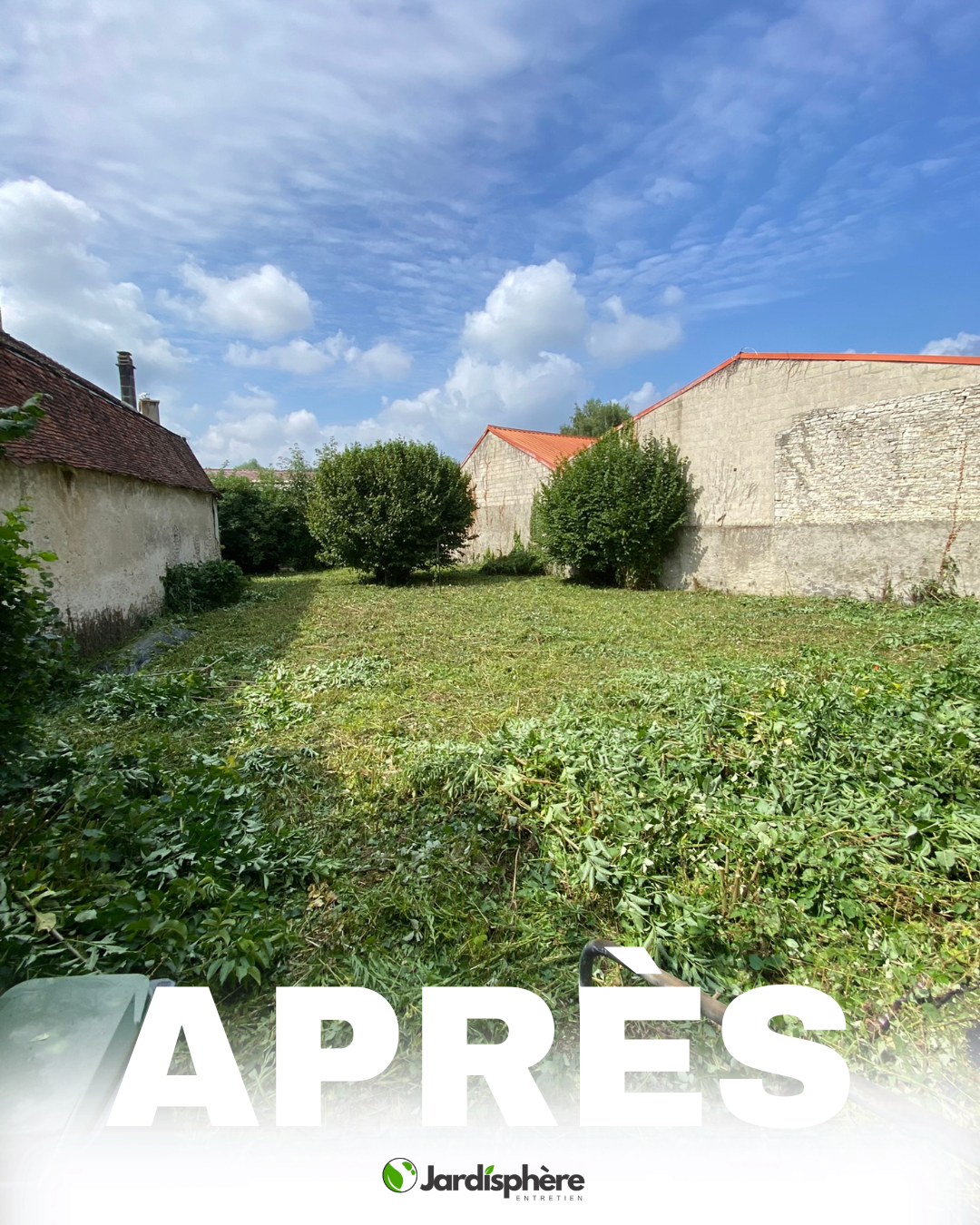 Terrain remis en état après débroussaillage à Troyes